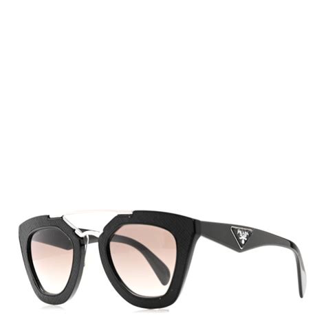 prada spr14s on person|PRADA Saffiano Cinema Sunglasses SPR 14S Black.